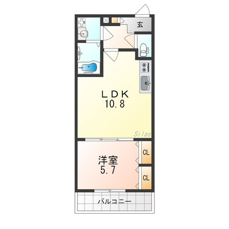 ジーメゾン泉佐野新町の物件間取画像